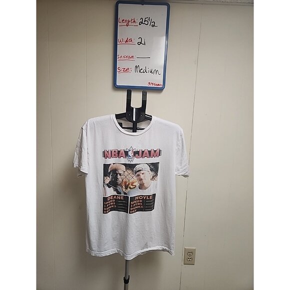 DEANE V HOYLE WHITE MEN CAN’T JUMP BASKETBALL VIDEO GAME PARODY SHIRT Unisex Tee - Picture 1 of 5